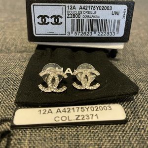 Chanel Logo Earrings